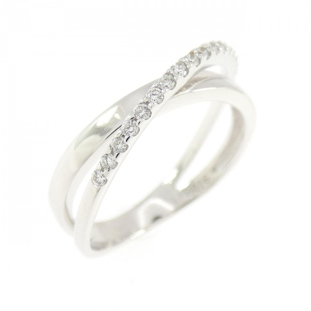 K18WG ダイヤモンド リング 0.16CT