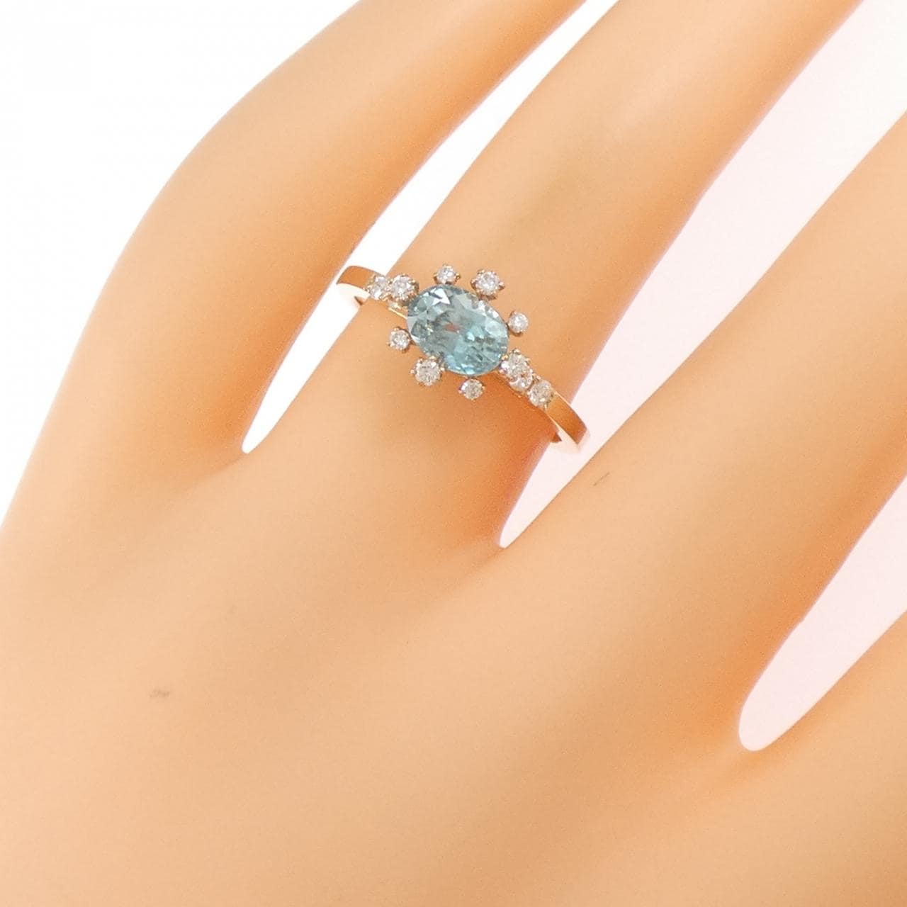 K18PG ジルコン リング 1.43CT