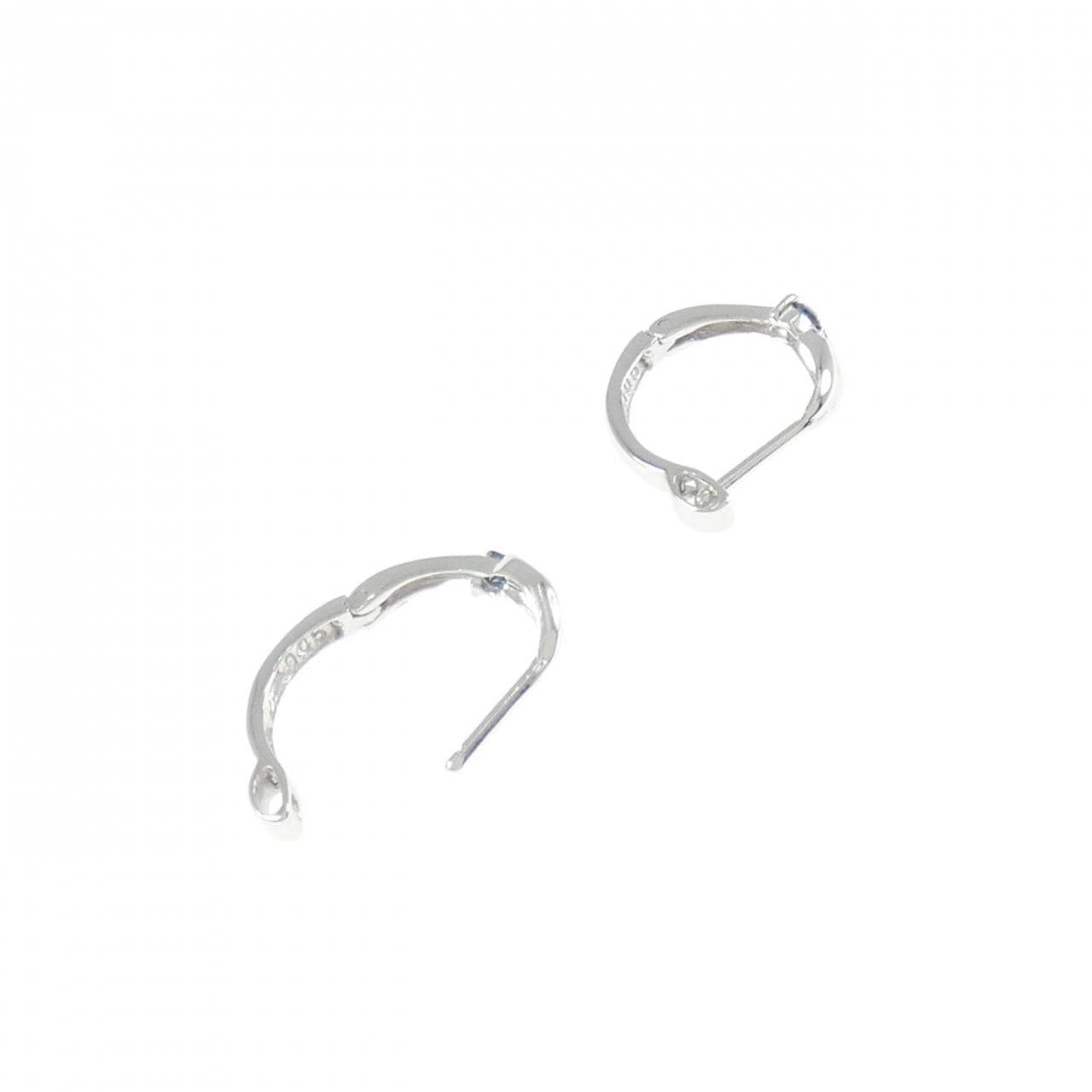 K14WG ダイヤモンド ピアス 0.10CT