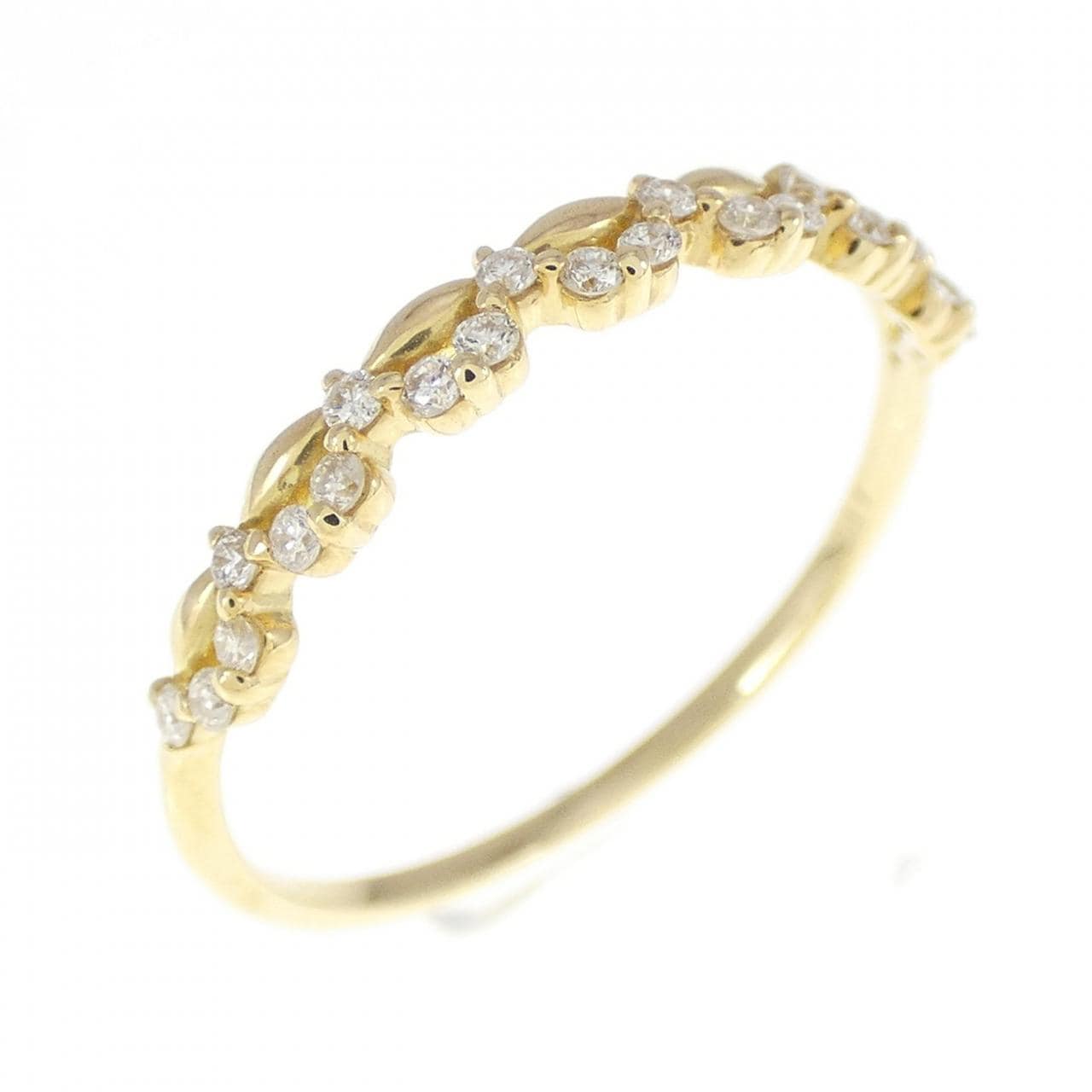 [BRAND NEW] K18YG Diamond ring 0.11CT