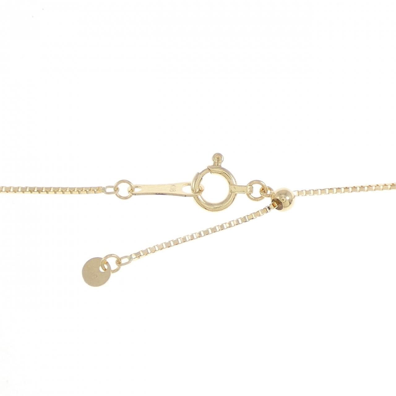 K18YG ダイヤモンド ネックレス 0.16CT