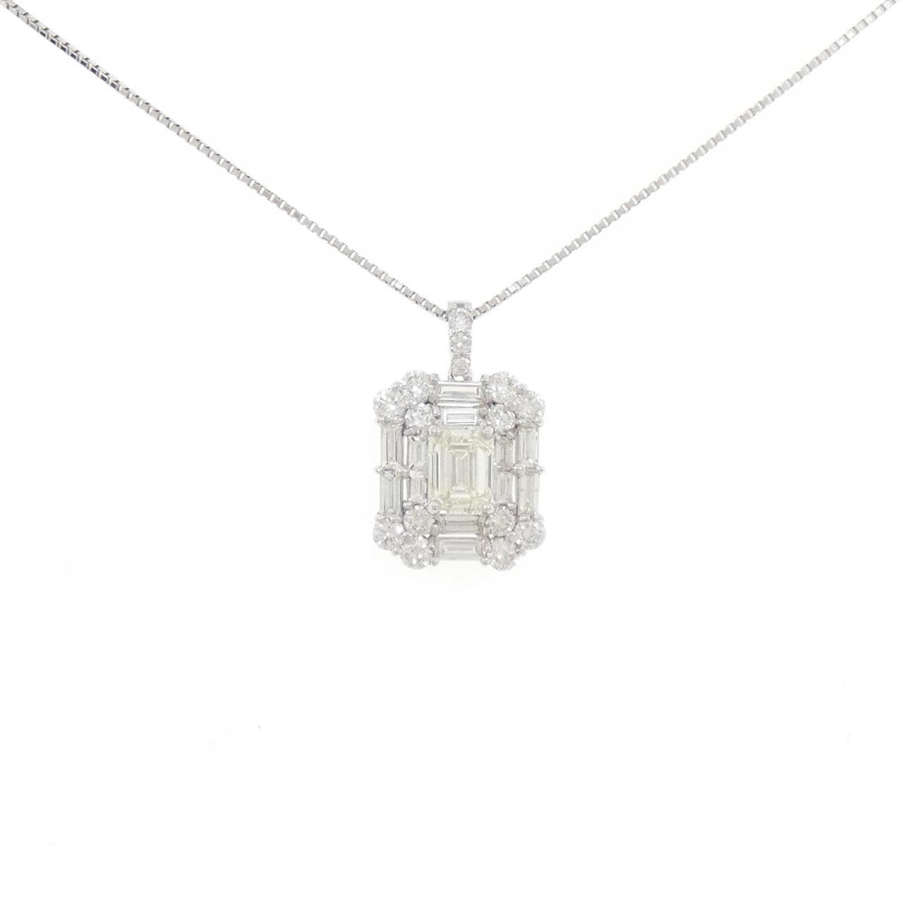 【新品】PT900/PT850 ダイヤモンド ネックレス 1.011CT