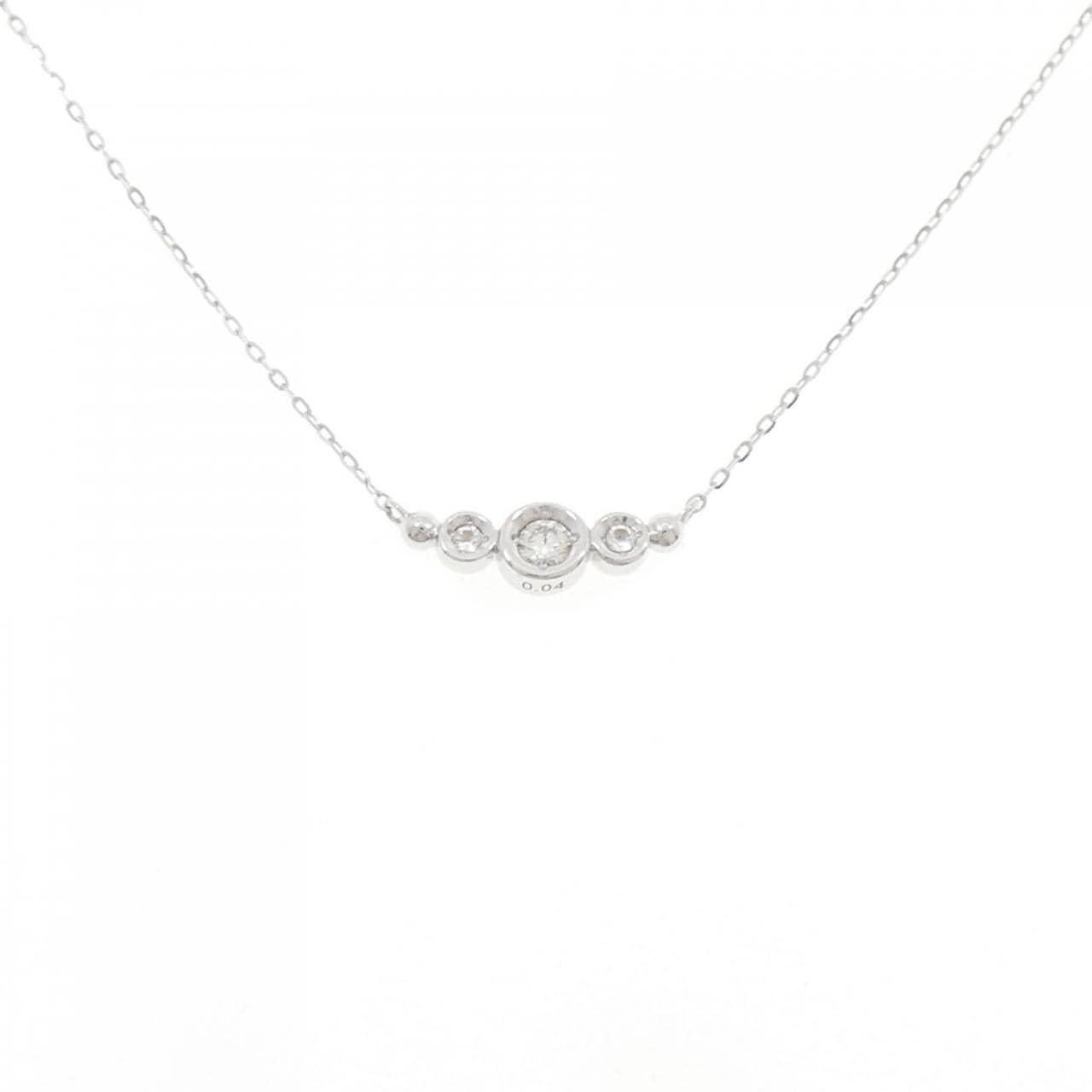 K10WG カラーストーン ネックレス