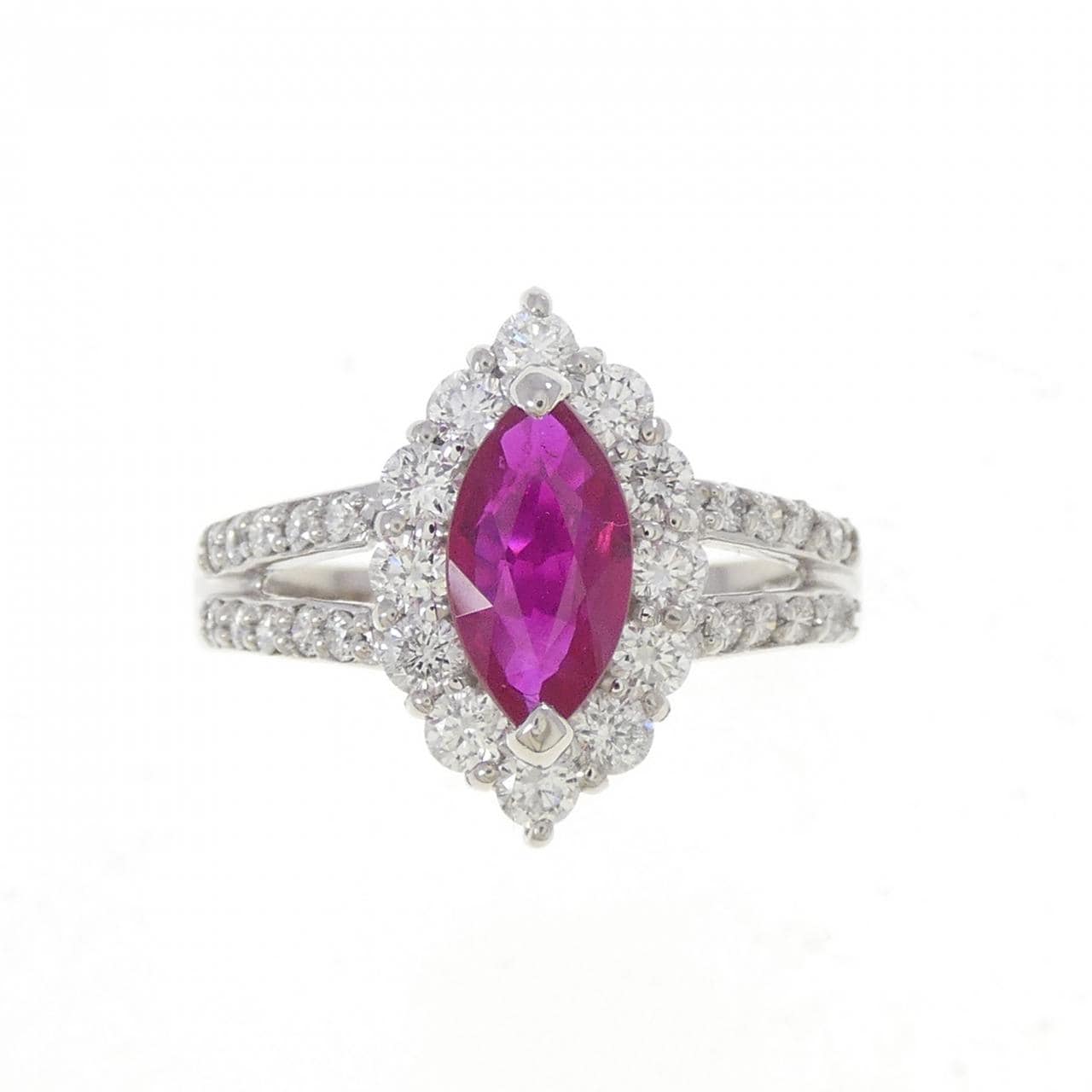 PT900 ルビー リング 1.03CT