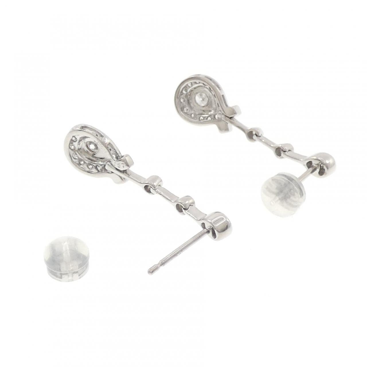 K18WG ダイヤモンド ピアス 0.57CT