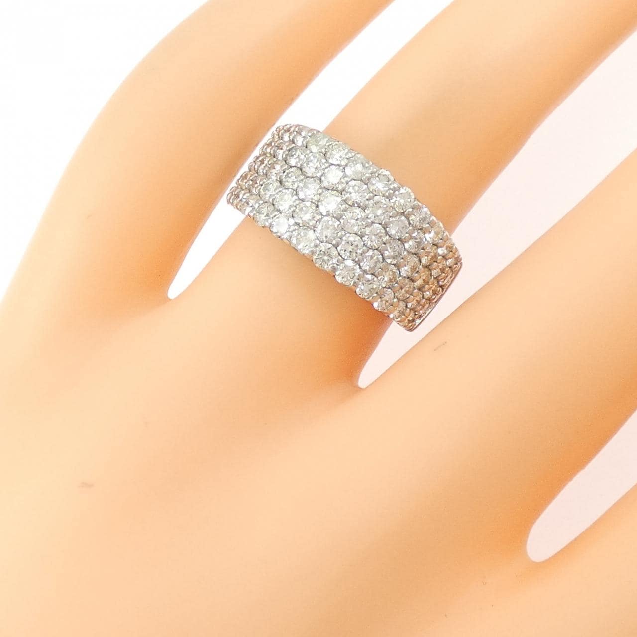 PT900 パヴェ ダイヤモンド リング 2.00CT