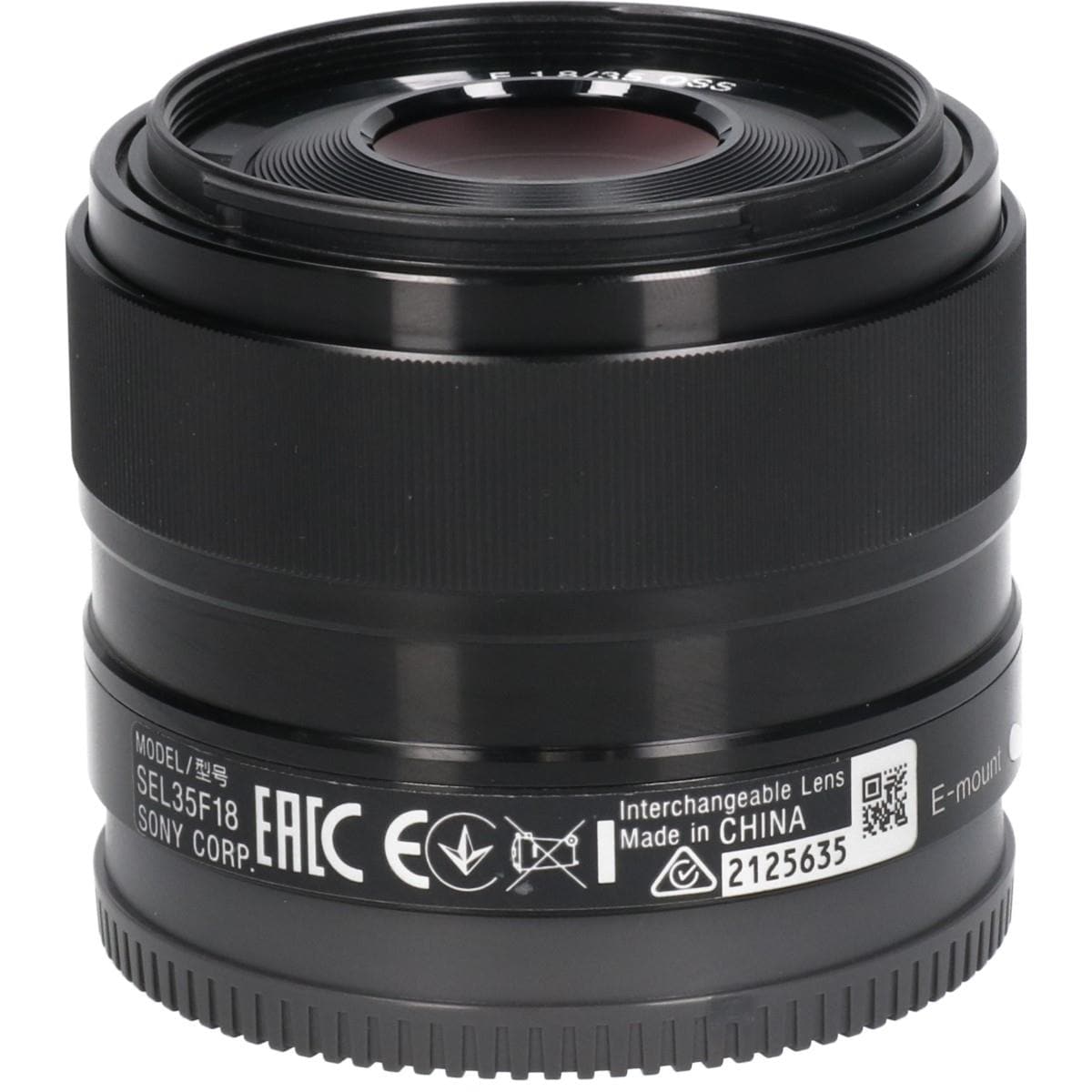 Ｅ３５ｍｍ　Ｆ１．８ＯＳＳ（ＳＥＬ３５Ｆ１８）