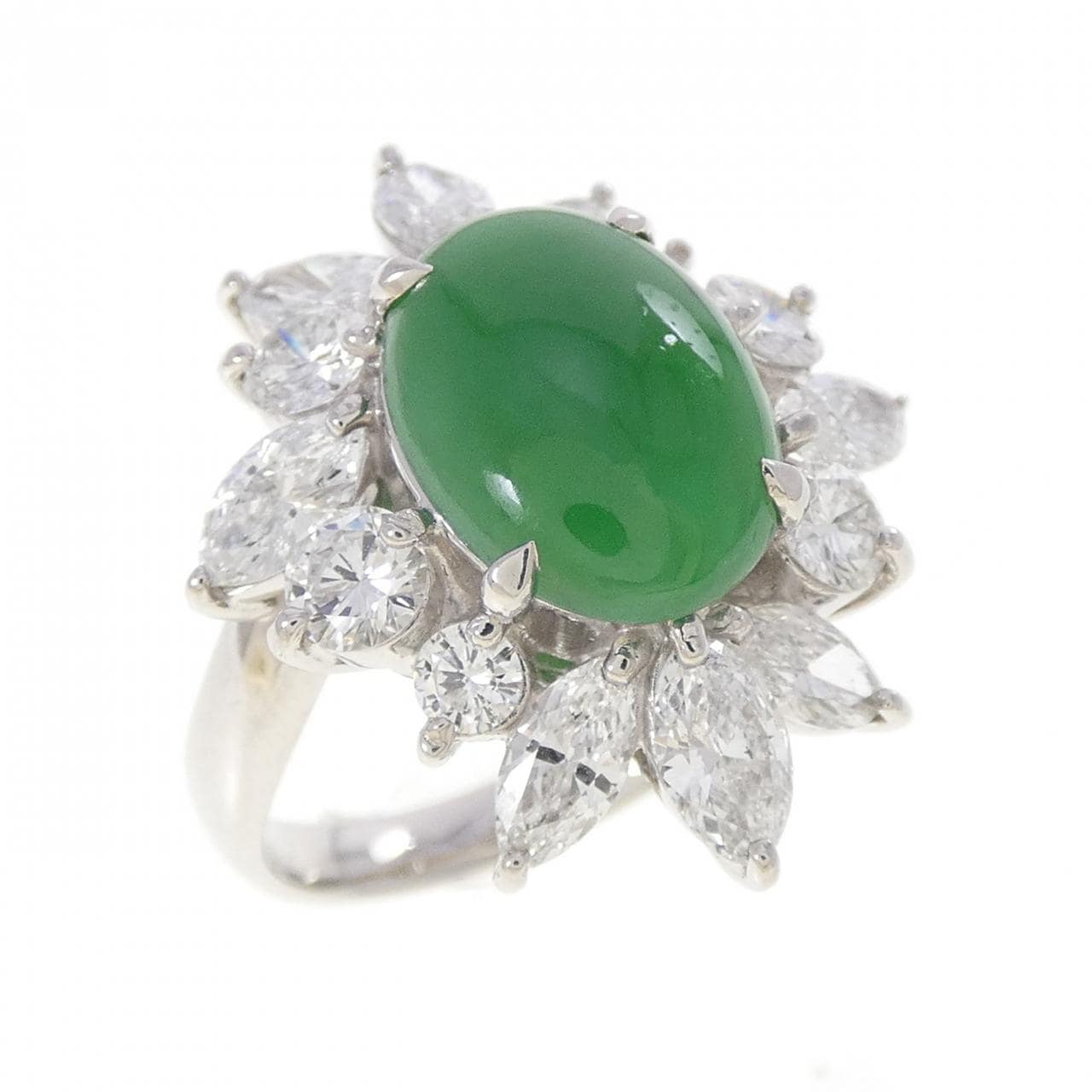 PT900 ヒスイ リング 3.80CT