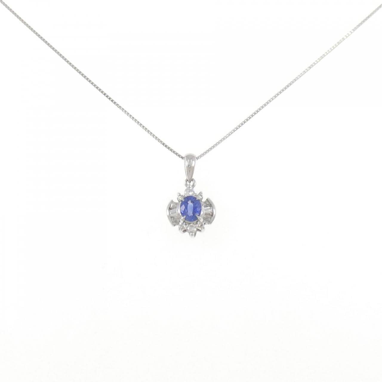 PT850 サファイヤ ネックレス 0.63CT