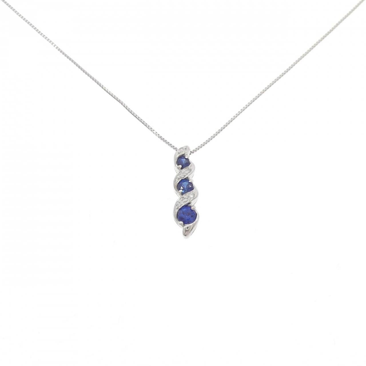 PT900/PT850 サファイヤ ネックレス 0.31CT