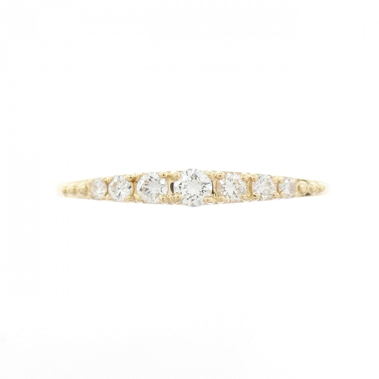 【リメイク】K18YG ダイヤモンド リング 0.15CT