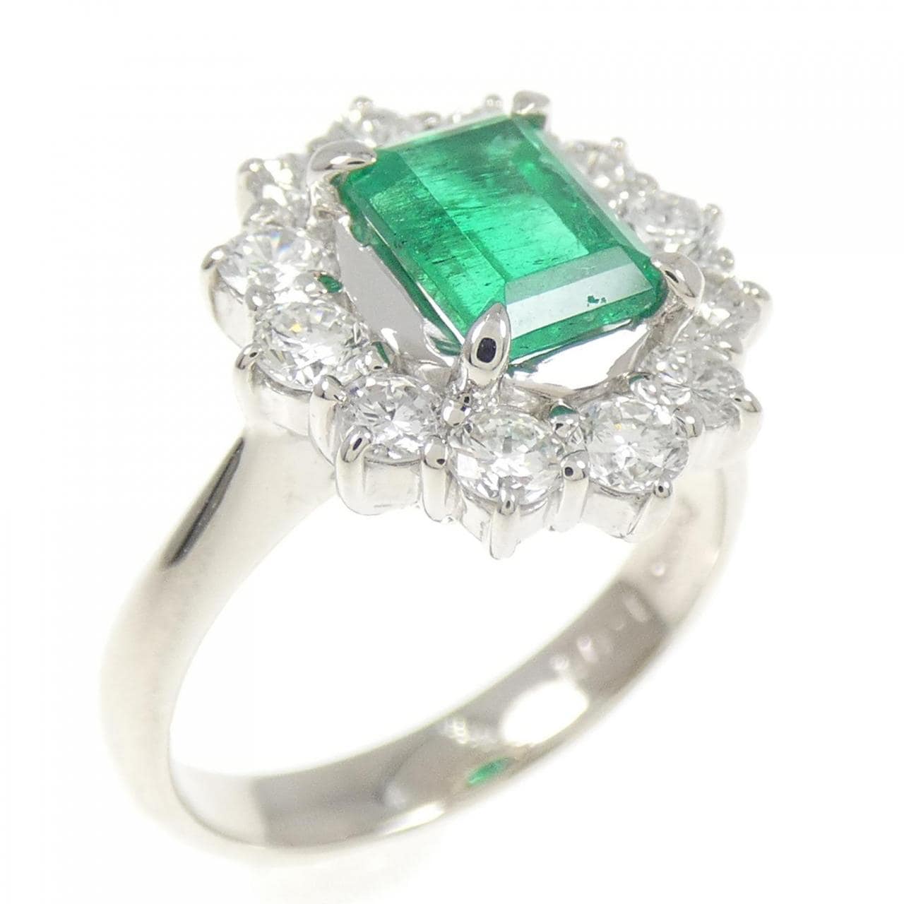 PT900 エメラルド リング 1.00CT