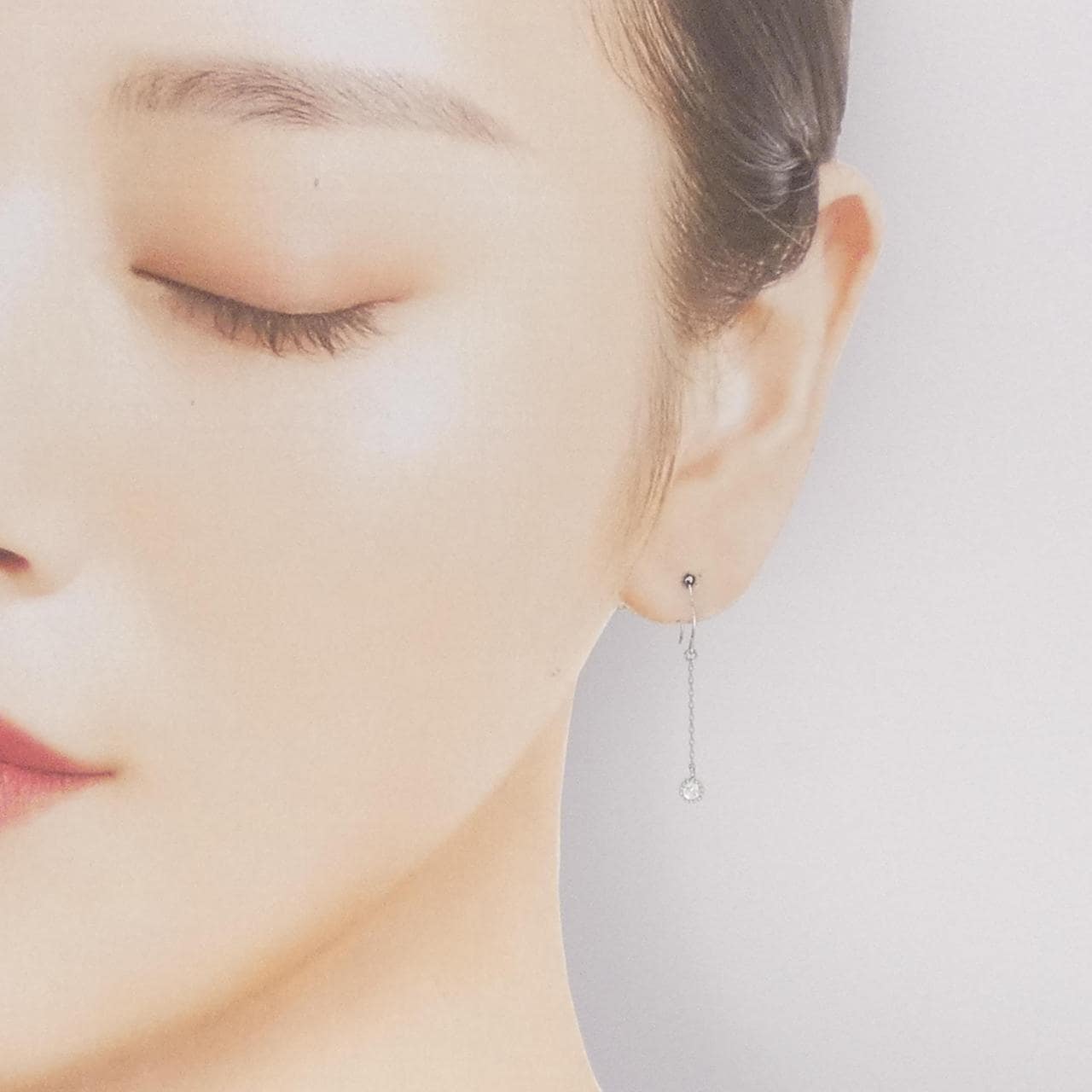 エテ ダイヤモンド ピアス 0.12CT