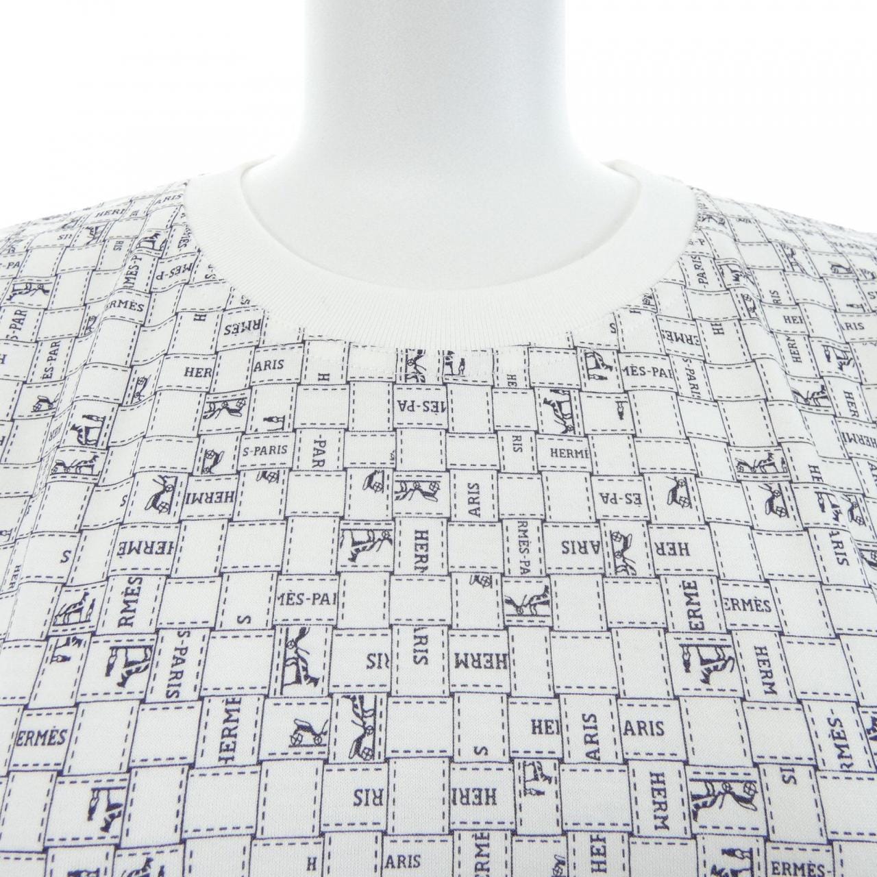 エルメス HERMES BOLDUC AU CARRE ボルデュックチェック 5E4645DK Tシャツ