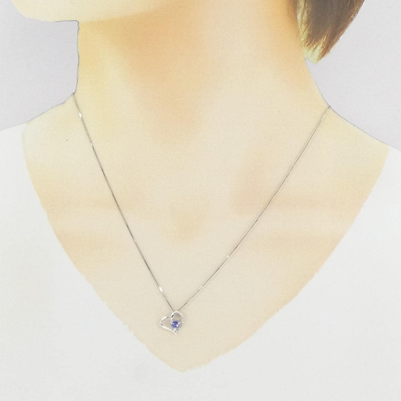 K10WG タンザナイト ネックレス