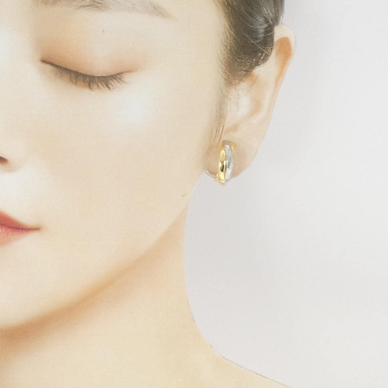 K18YG/PT900 イヤリング