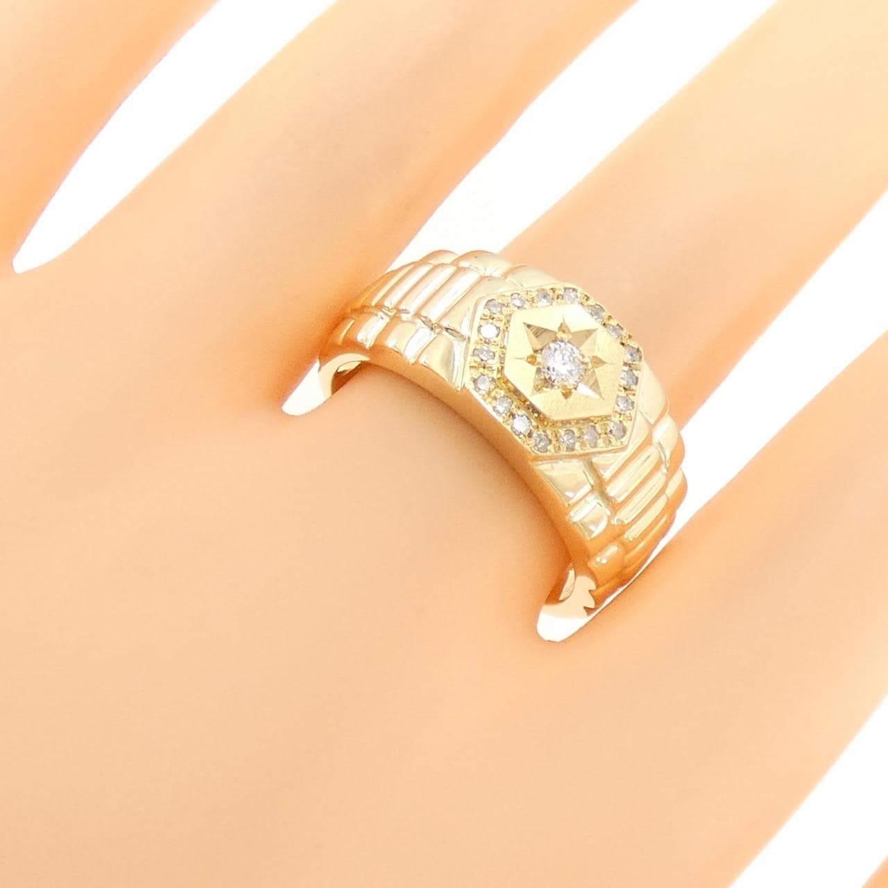 K18YG ダイヤモンド リング 0.20CT