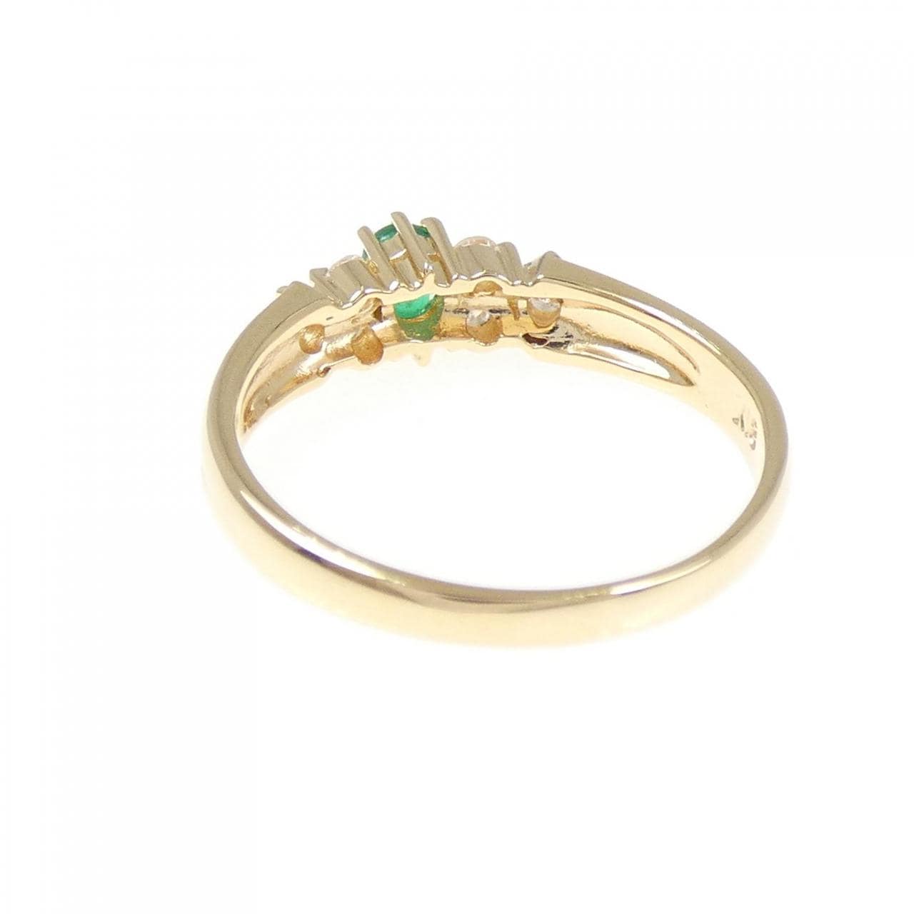 K18YG エメラルド リング 0.15CT