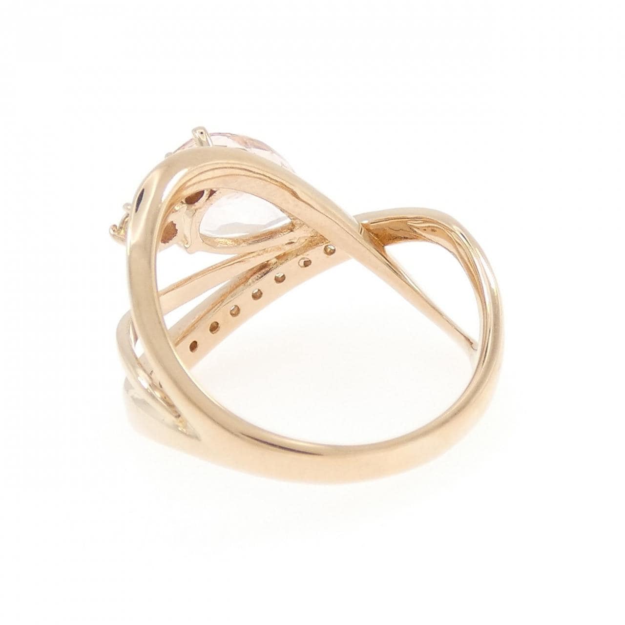K18PG モルガナイト リング 1.73CT