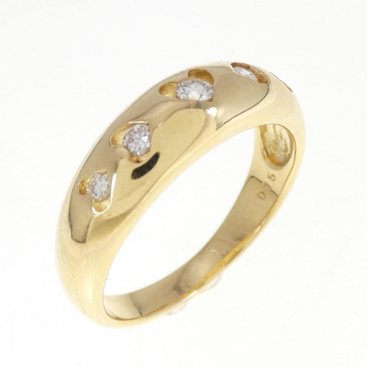 K18YG ハート ダイヤモンド リング 0.15CT