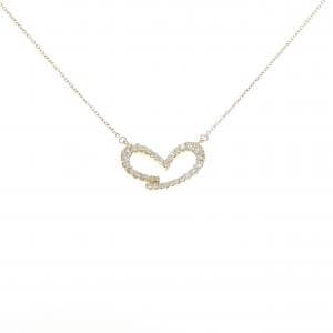 K18YG ハート ダイヤモンド ネックレス 0.34CT