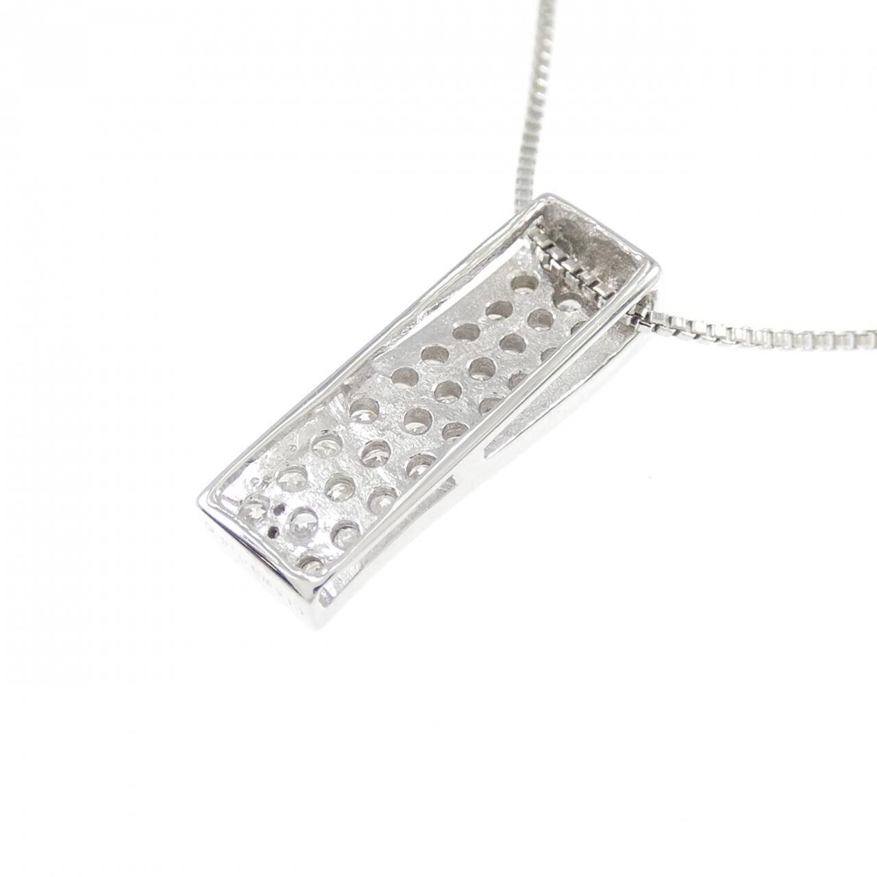 K14WG/K10WG ダイヤモンド ネックレス 0.20CT