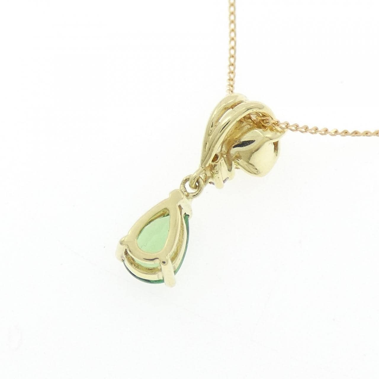 GSTB 綠色石榴石項鍊 0.30克拉