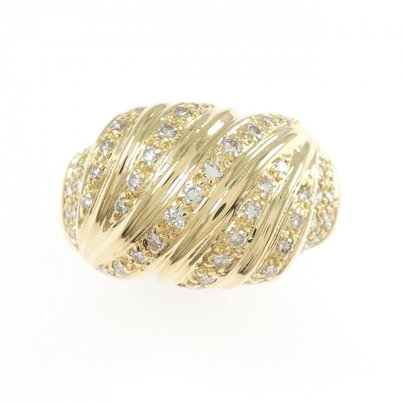 K18YG ダイヤモンド リング 0.70CT