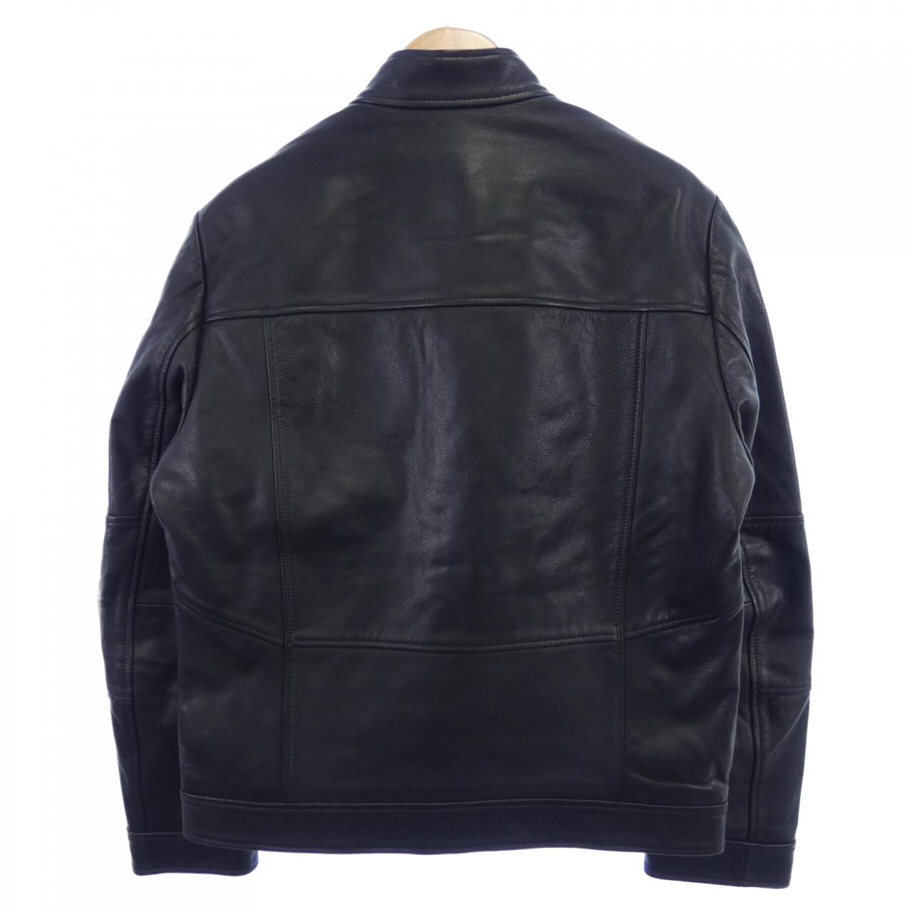 ヒューゴ HUGO レザーライダースジャケット