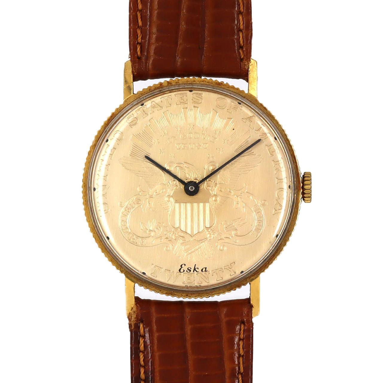 コメ兵｜ESKA コインウォッチ YG 11-214A YG 手巻｜ESKA｜時計メンズ｜【公式】日本最大級のリユースデパートKOMEHYO