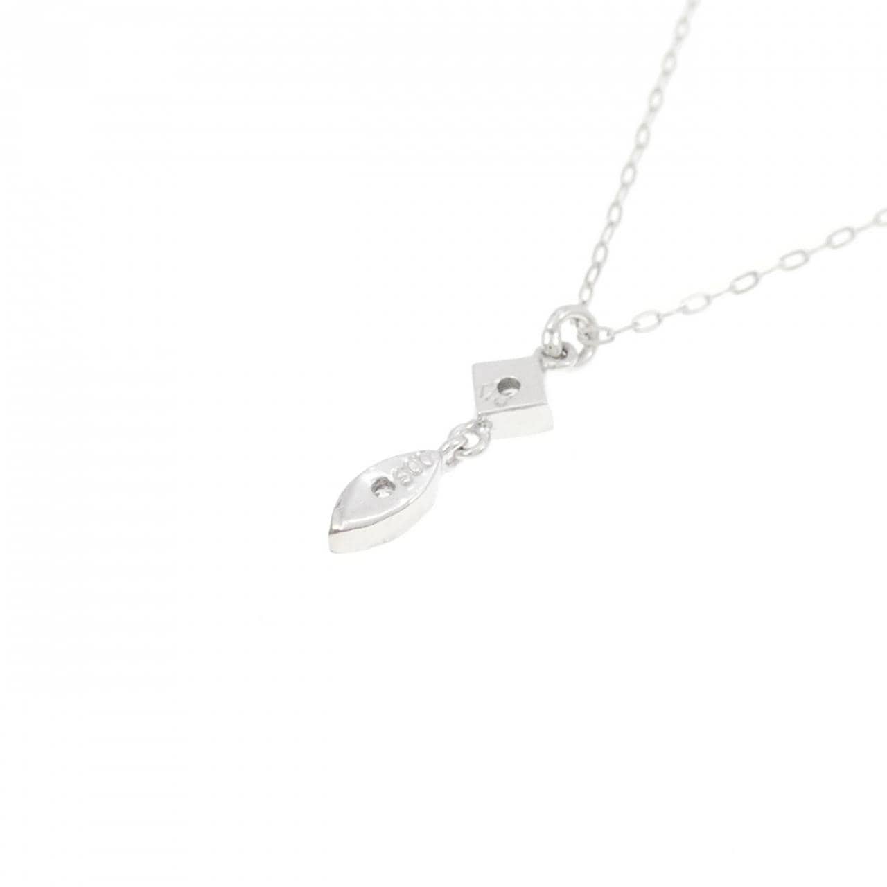 K18WG ダイヤモンド ネックレス 0.03CT