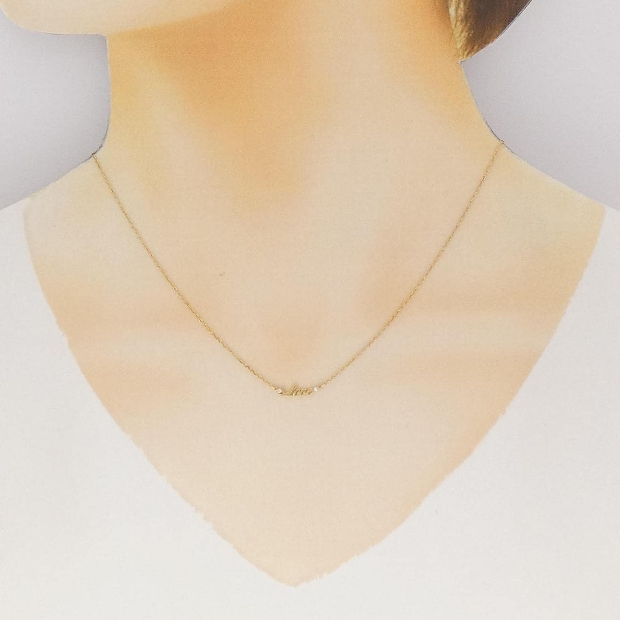アーカー プチエクリチュール ラブ ネックレス 0.01CT
