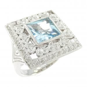 750WG ブルートパーズ リング