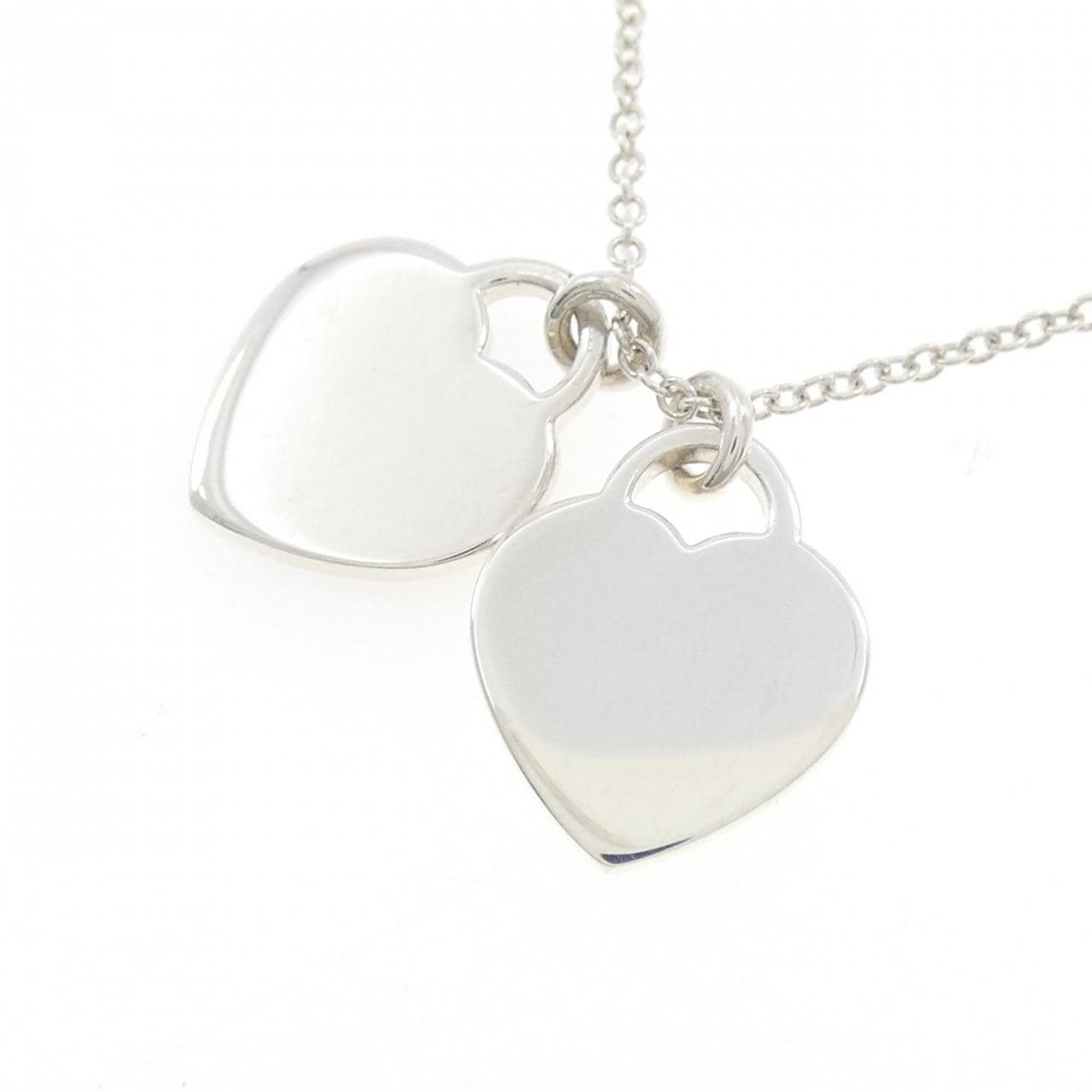 ティファニー リターントゥティファニー ミニ ダブルハートタグ ネックレス