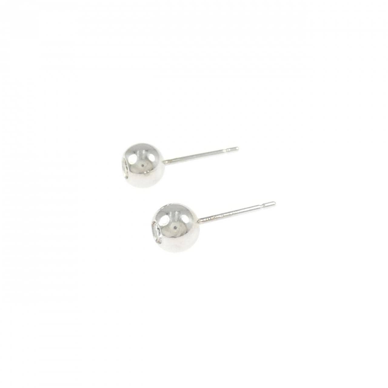 K14WG ダイヤモンド ピアス 0.10CT