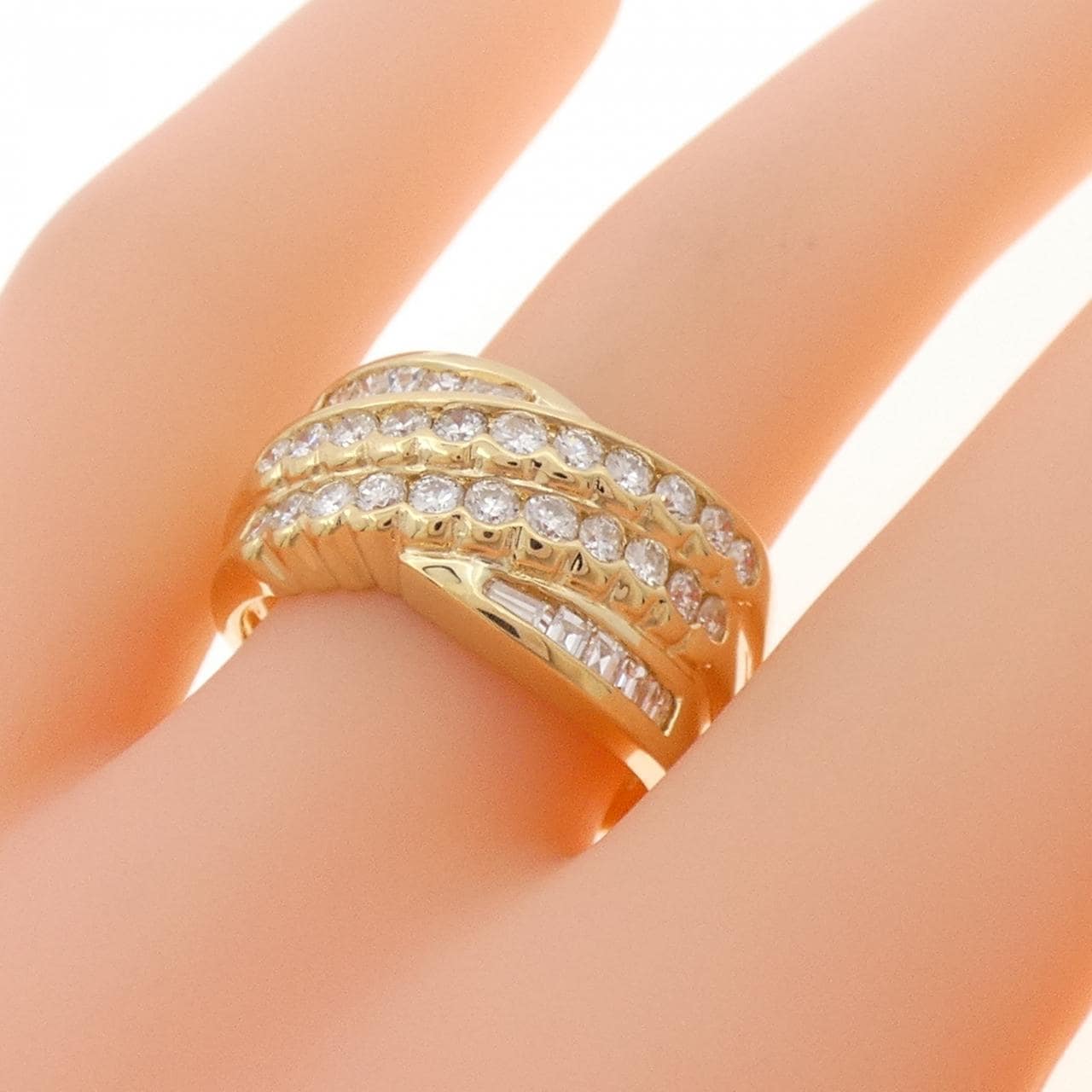 K18YG ダイヤモンド リング 1.00CT