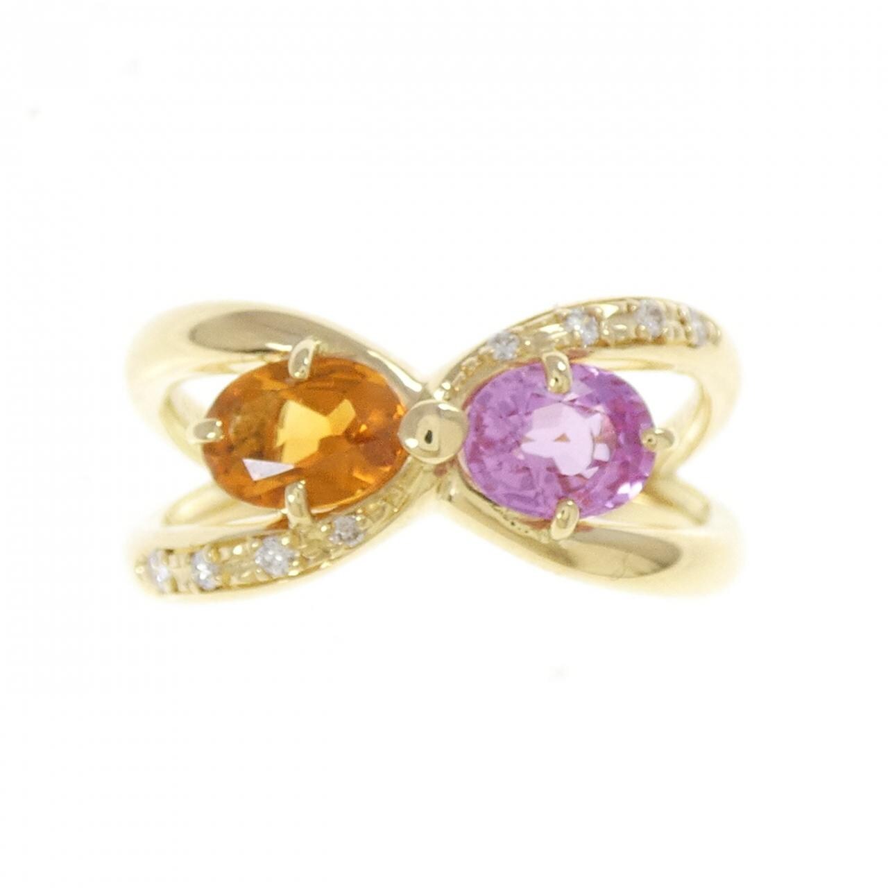 K18YG カラーストーン リング