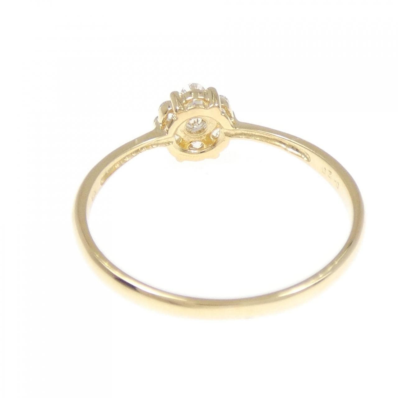 [Remake] K18YG flower Diamond ring 0.20CT