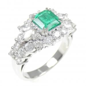 PT エメラルド リング 0.86CT