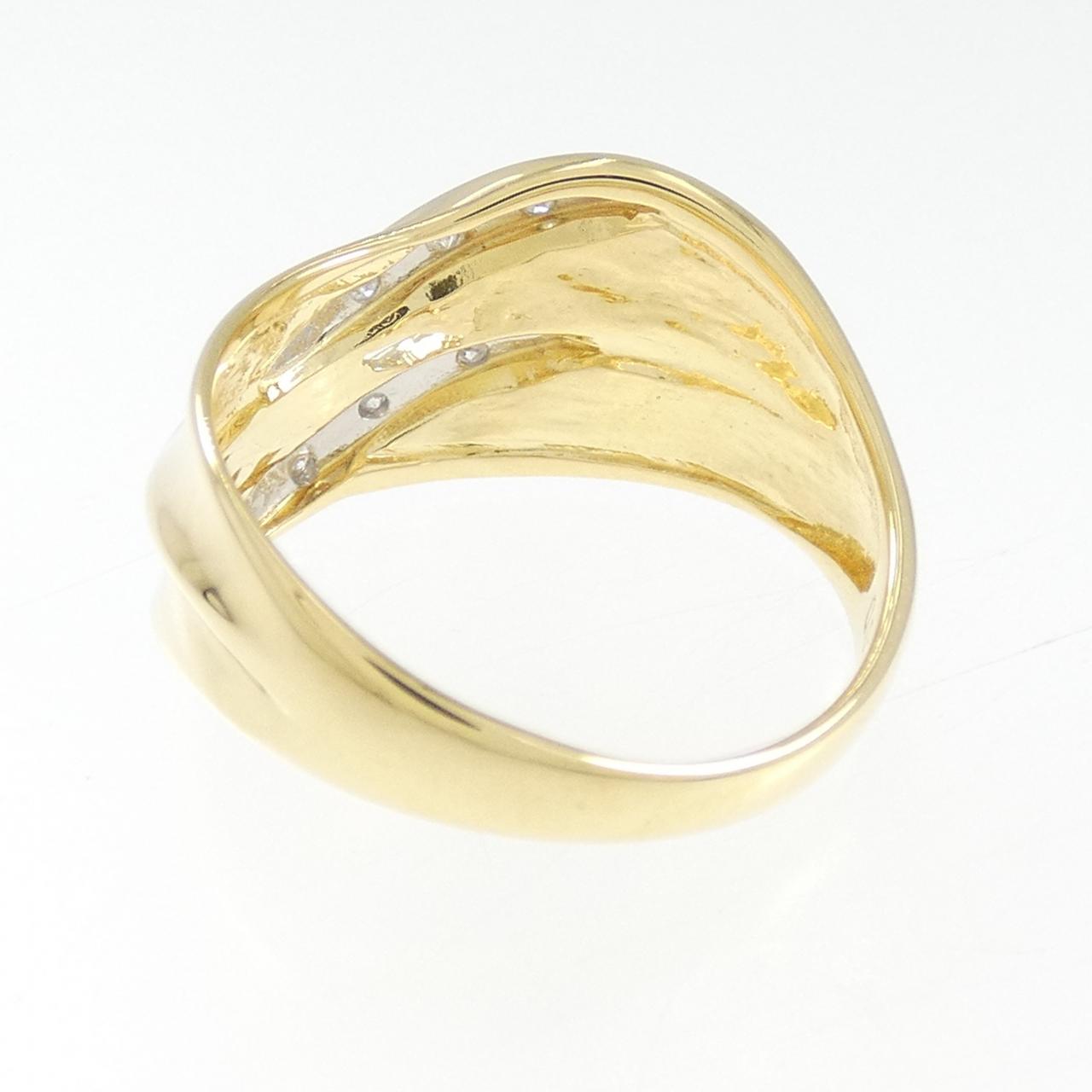 K18YG/PT900 ダイヤモンド リング 0.03CT