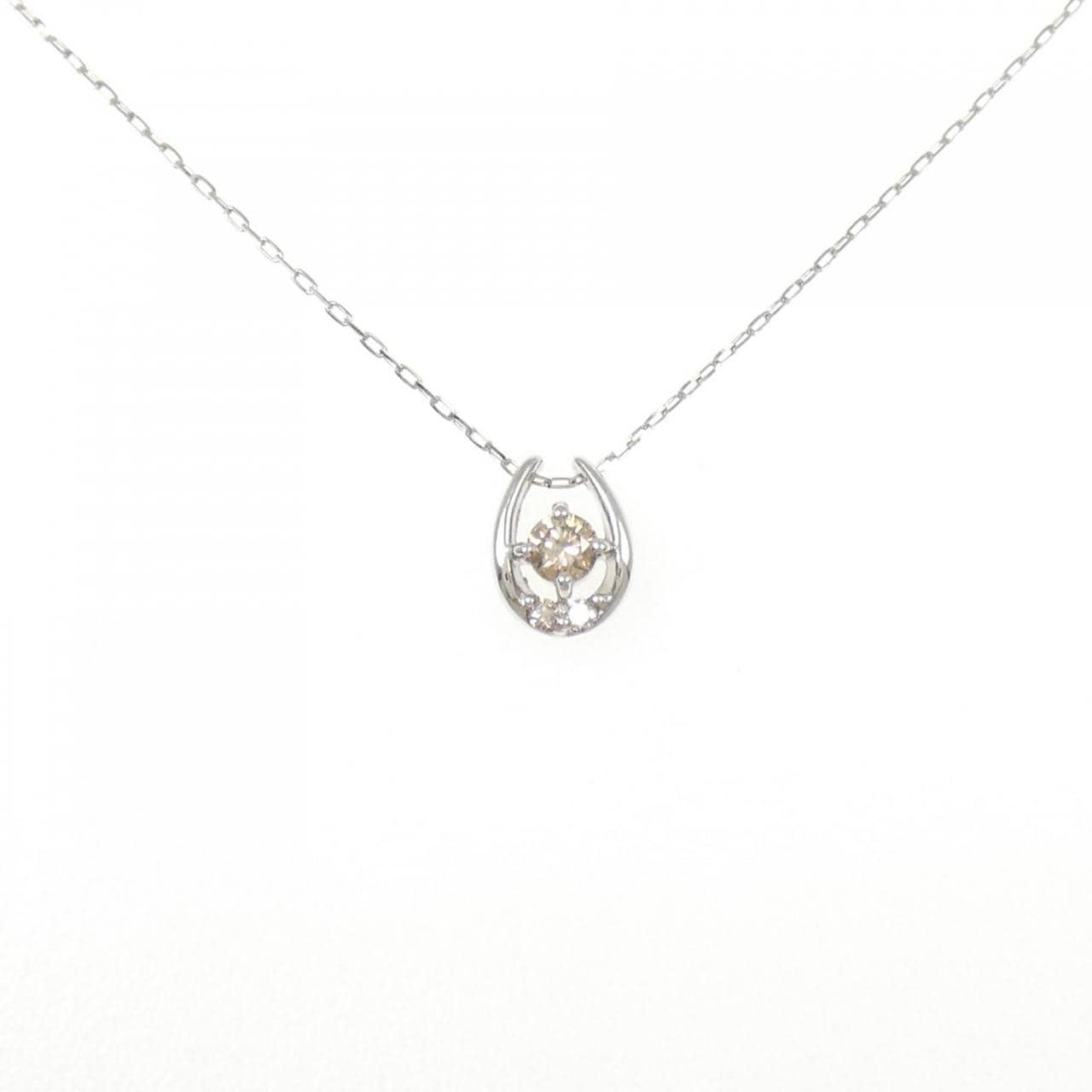 PT900 Diamond Necklace 0.10CT