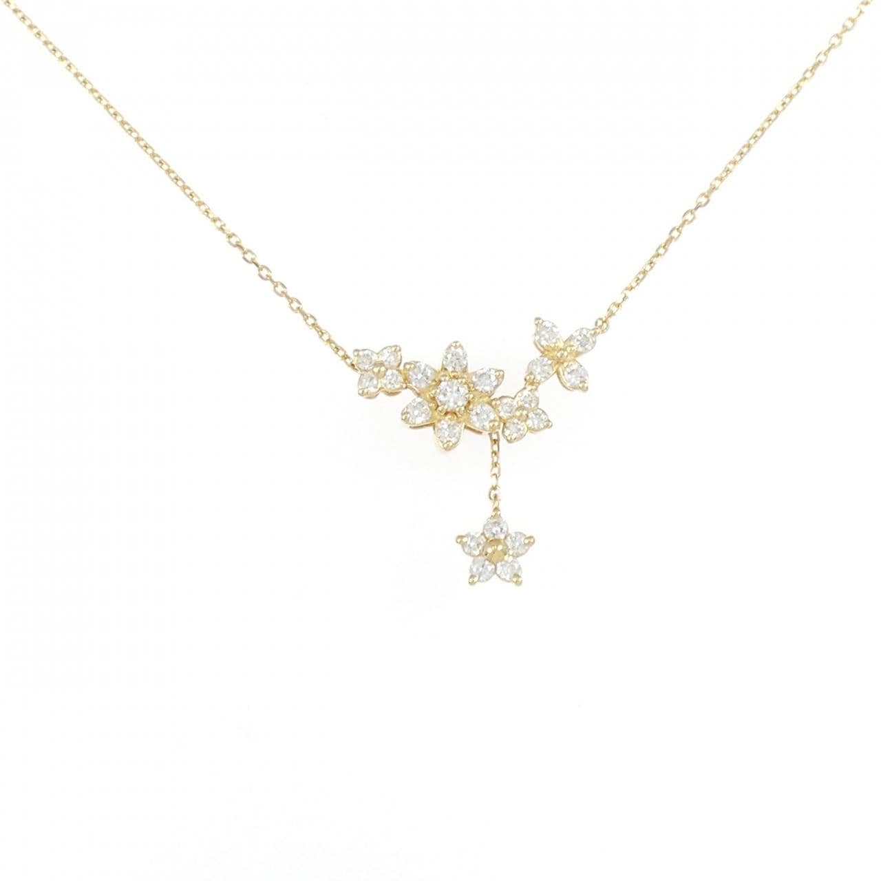 ポンテヴェキオ フラワーワルツ ネックレス 0.33CT