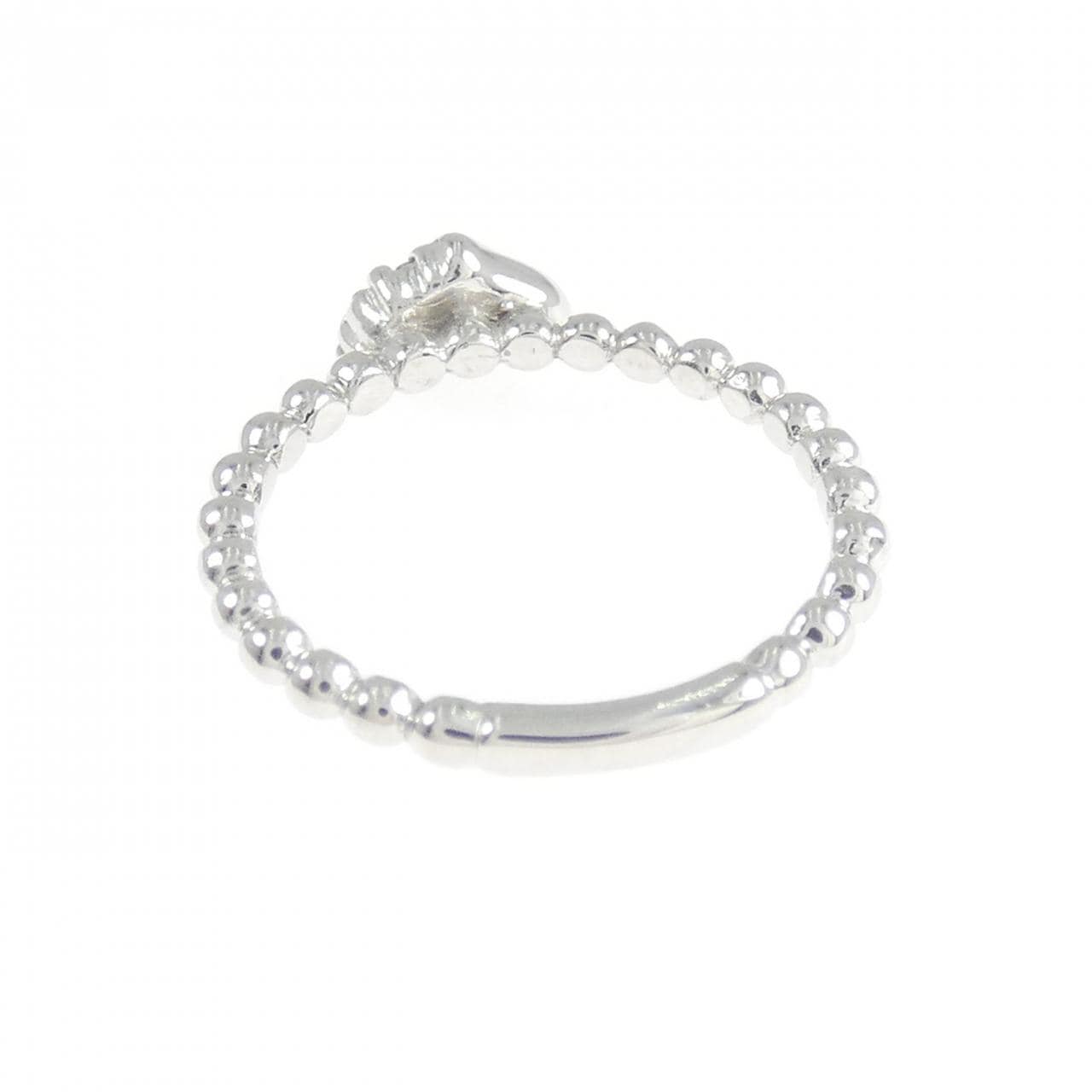 K10WG 心形钻石尾戒 0.03CT