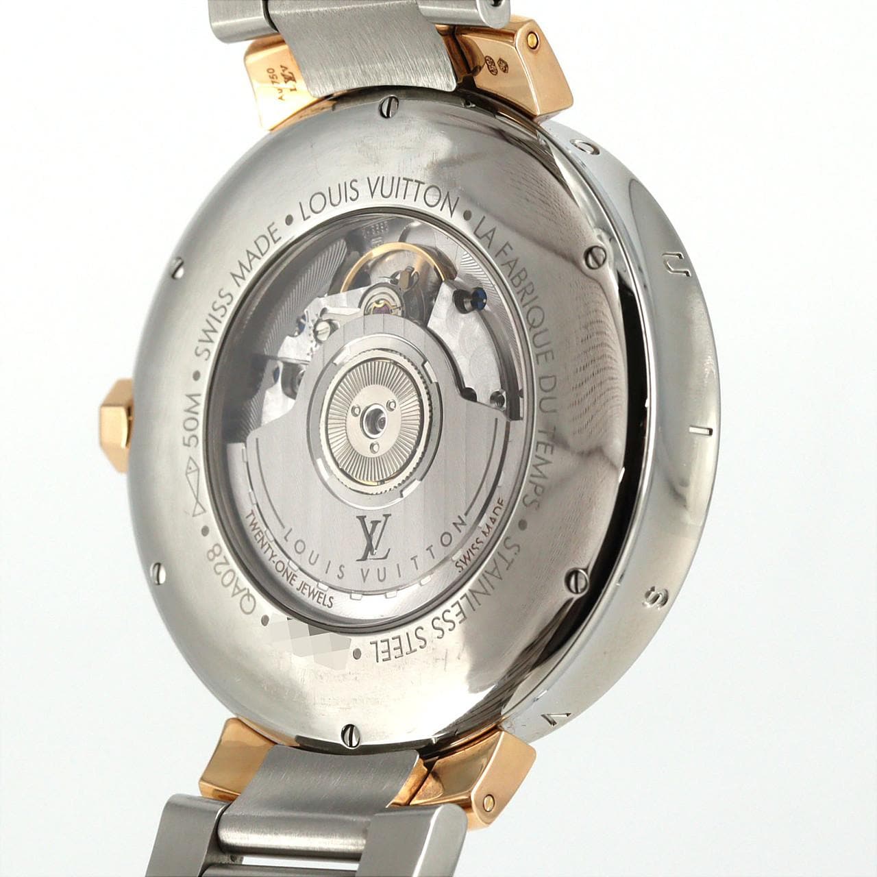 ルイヴィトン タンブールムーンGMT QA028 SSxPG 自動巻