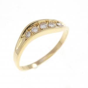 K18YG ダイヤモンド リング 0.10CT