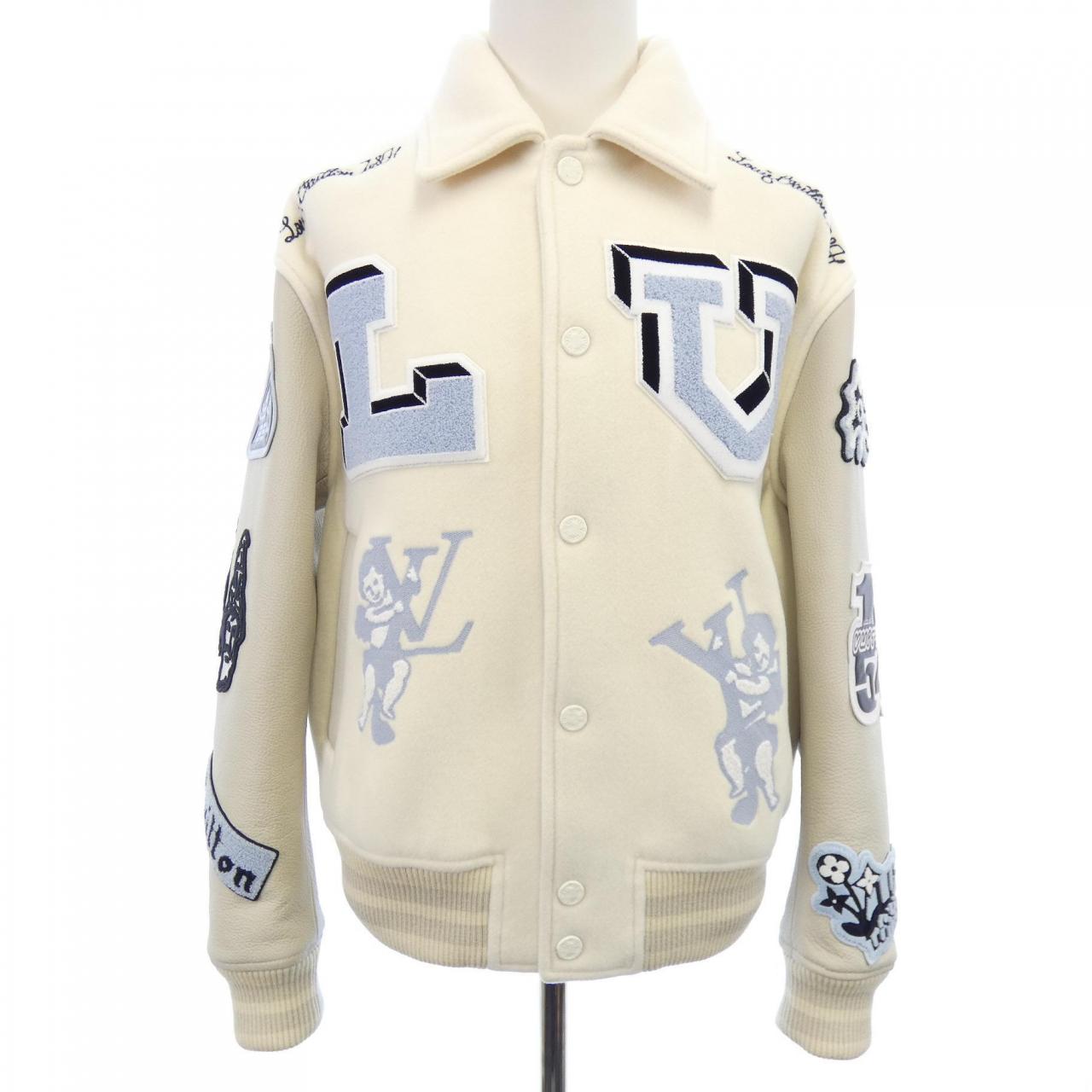 ルイヴィトン LOUIS VUITTON マルチパッチミックスドレザーバーシティブルゾン HNL91EMJY スタジャン