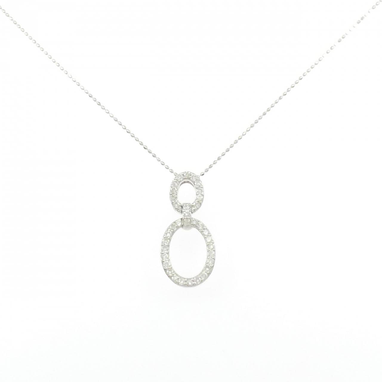 K18WG ダイヤモンド ネックレス 0.50CT