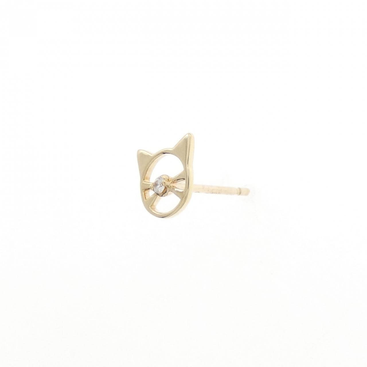 スタージュエリー キャット ダイヤモンド ピアス 0.01CT 片耳
