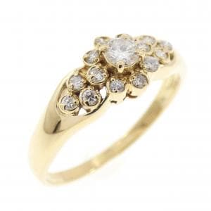 K18YG ダイヤモンド リング 0.20CT