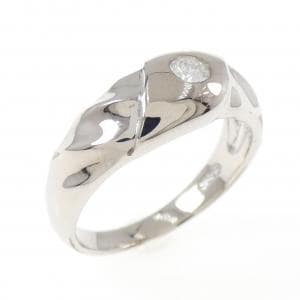 K18WG ダイヤモンド リング 0.12CT